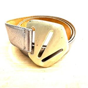 Vintage Donna Karan Silver Belt